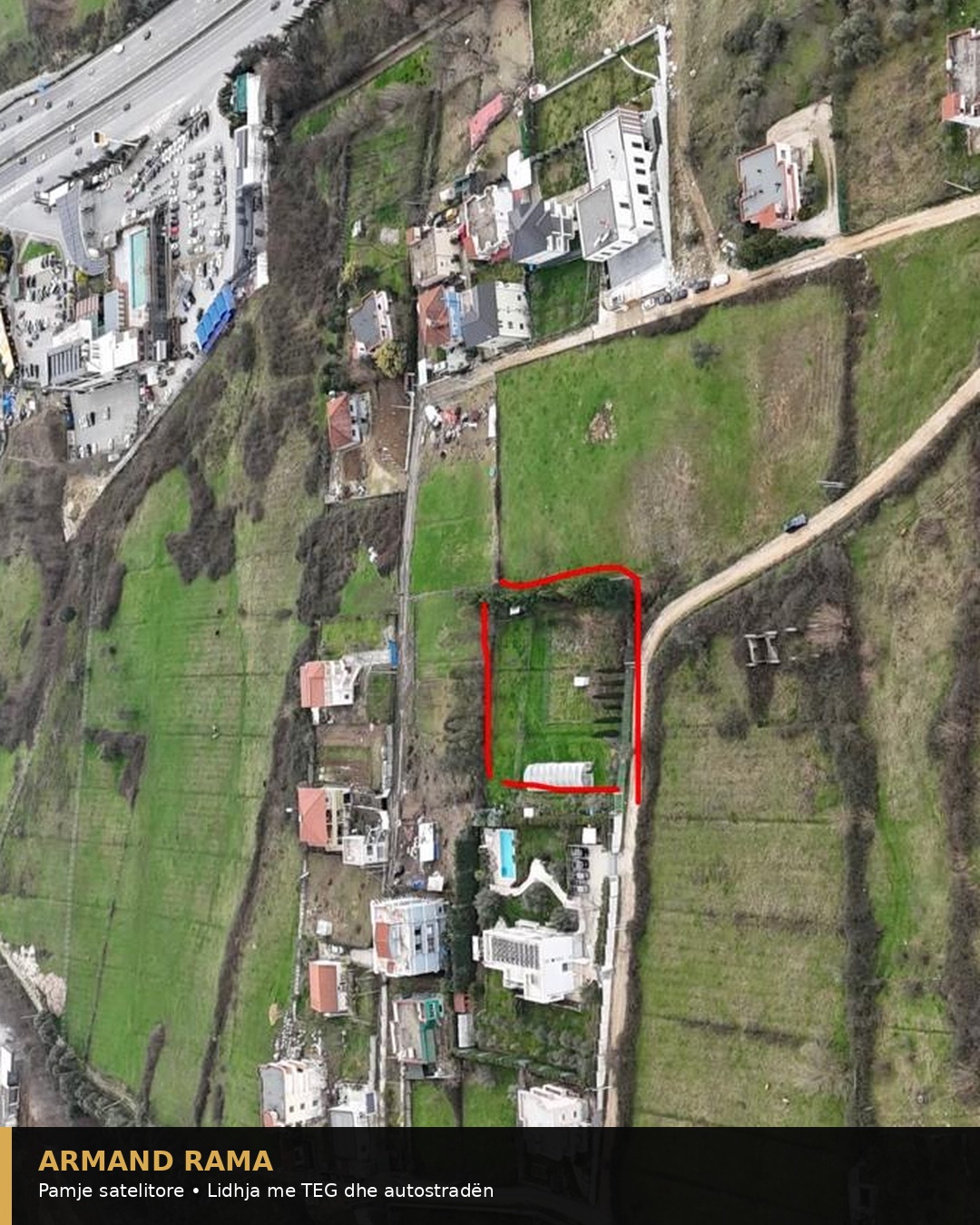 Tokë për zhvillim – 2,492.5 m² – Mjull Bathore (pranë TEG) – miniaturë 3